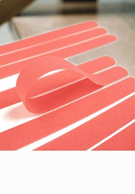 Red pre-cut anti-slip tape strips