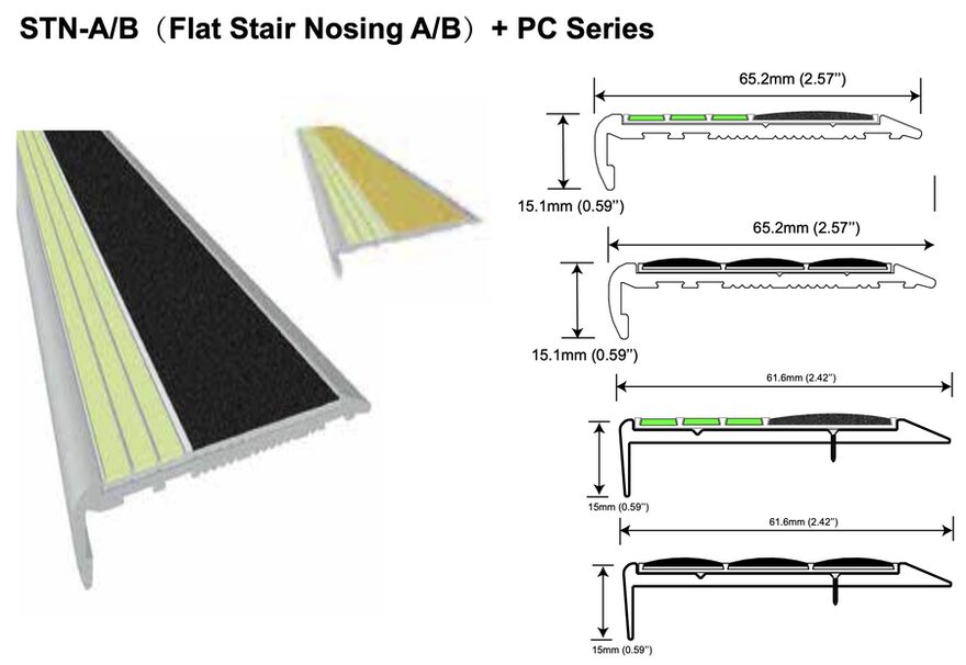 Luminous Stair Nosing – Available in this range