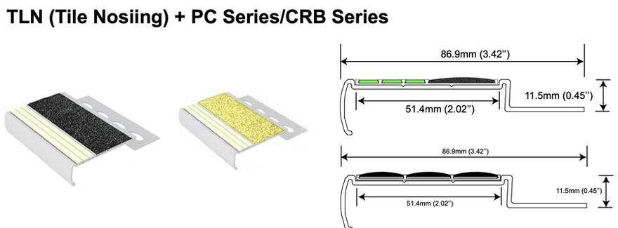 Luminous Stair Nosing – Available in this range
